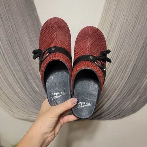 Dankso Shandi Snakeskin Clogs Sz 36 - Picture 6 of 8